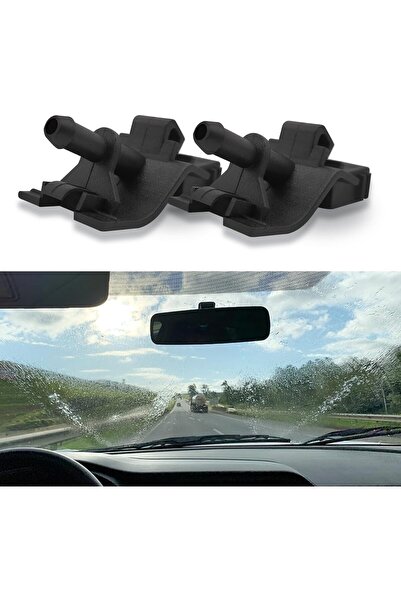 Generic مجموعة فوهات غسيل الزجاج الأمامي من Middrivr Jsorum، قطعتين، 85381-12...