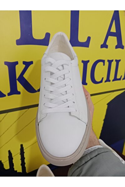 MODA White Genuine Leather Men's Shoes