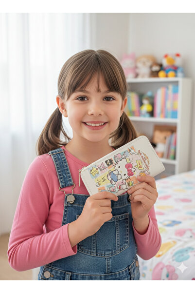 burjalmodah Card wallet and purse (Sanrio All Stars) - A complete design featuring cute characters