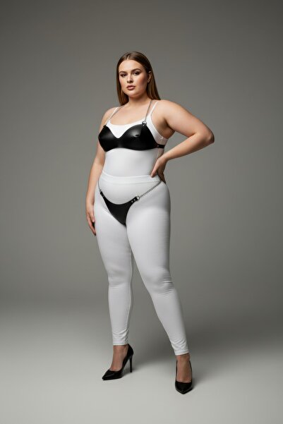 Angels Passion Set de lenjerie neagră mărime Battal