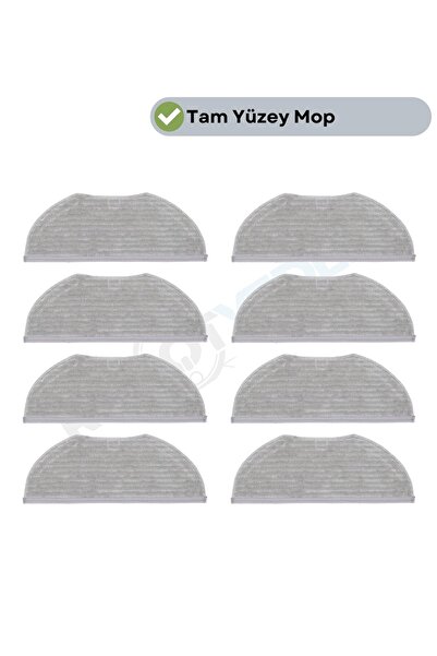 robotyedek 8 قطع من الممسحة عالية الجودة المتوافقة مع Xiaomi H40 - ألياف دقيق...