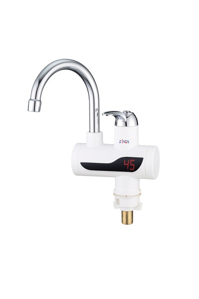 Zilan Z-Inox ZLN 7866 Electric Faucet 3000W White with Digital Display and Instant Heating