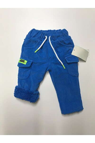 Baby Slon Kids Clup Kışlık fitilli kadife lastikli bağcıklı komando cepli içi...