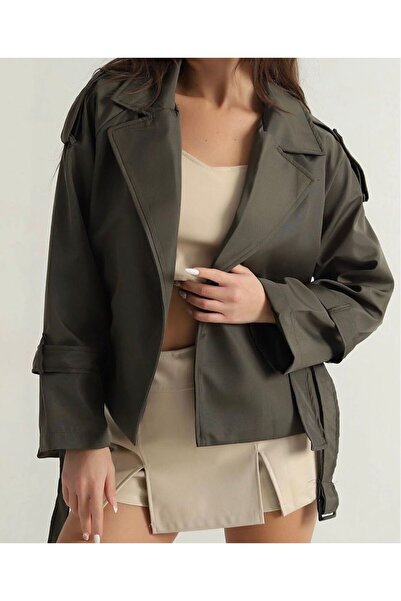 Azda معطف طويل مع مشبك كود الموديل: 055