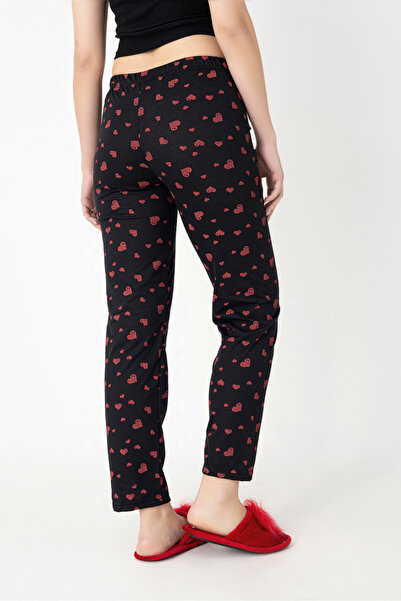 DONEX Βαμβακερό λεπτό ύφασμα που αναπνέει με λεπτομέρεια μέσης με κορδέλα Cherry B με τύπωμα Γυναικείο πιτζάμα χωρίς τσέπες