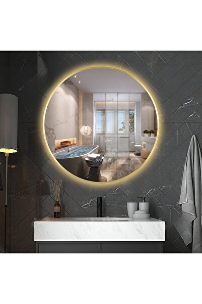 Smack SanitLed Mirror, 70 Cm, Gold, Cold Light, Warm Light, Neutral Light, Defogger, Touch Sensor