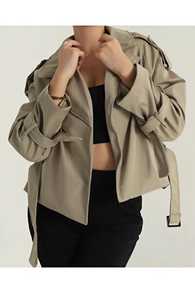 Azda Trench cu cataramă cu șireturi Cod model:055