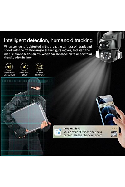 Generic CRONY CG-Q821A WIFI-4MP carecamPro APP Dual gun-ball linkage Camera