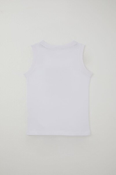 Breeze Boy's Shorts Set, Zero Sleeve, Lettering Printed Laces, Accessories, Ages 8-14, White