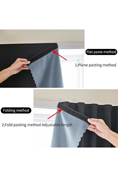 NALACAL Blackout Curtains, Portable Self-Adhesive, Thermal Insulated (1 Pc, 47×79) -