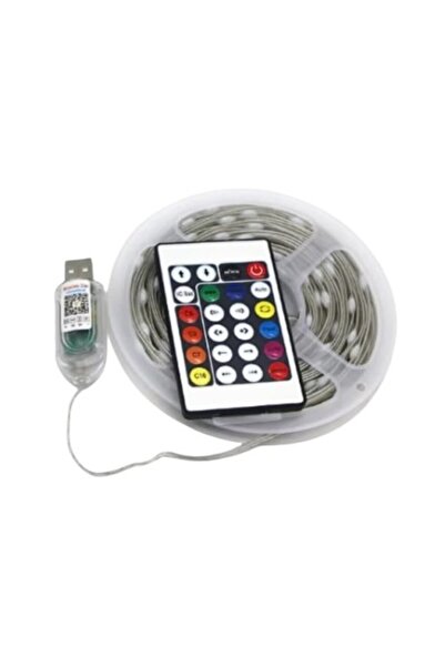 Lightex RGB LED Strip, 10 m, IP65, USB powered, remote, Bluetooth, APP