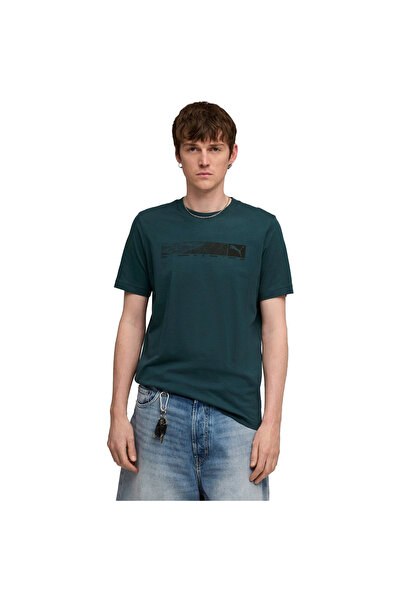 Puma T-shirt tech Graphic Tee, Green, Men