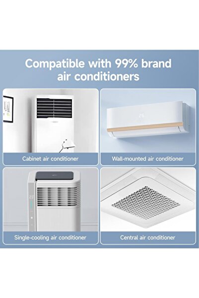 Generic Mini Portable Universal Air Conditioner Remote Control with LED Display - 5000-in-1