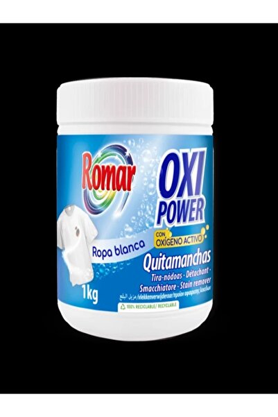 Romar Pudră îndepărtare pete cu oxigen activ pentru rufe albe 1KG
