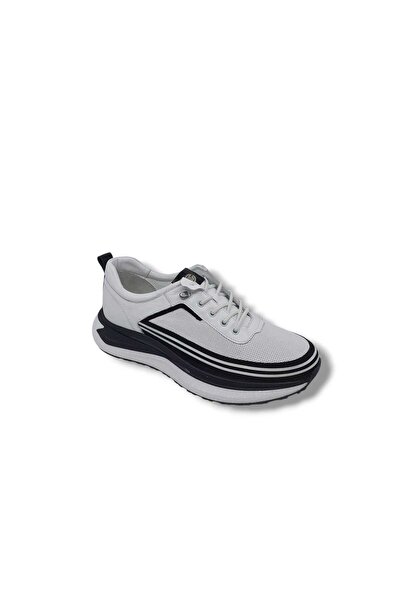 Zerhan Free Balance 2005 Чоловічі білі шкіряні туфлі на товстій підошві, стильні та повсякденні