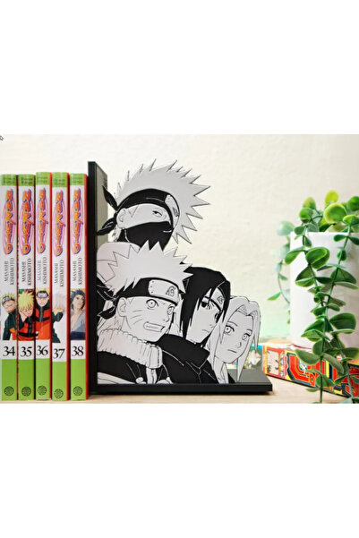 Anka Atolye Naruto Kitap Desteği / Kitap Tutucu - Anime Temalı Kitaplık Dekor...