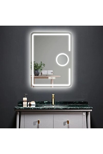 Smack LED & Touch Mirror, Defog Function, 60 X 80 Cm, Small Magnifying Cosmetic Mirror,