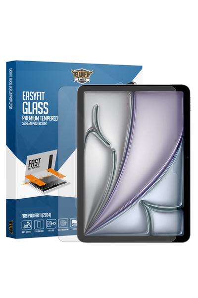 Buff Labs Buff iPad Air 11 inch 6.Nesil M2 (2024) / M3 (2025) Easyfit Glass E...