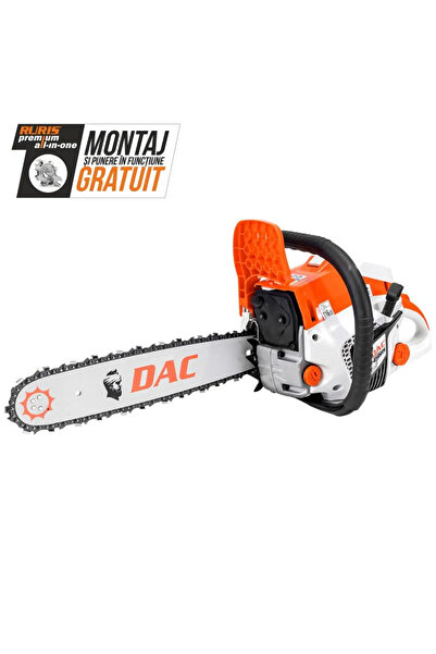 RURIS Drujbă pe benzină DAC 456RS, TEZ 2T 3HP 45cc, lamă de 400 mm, lanț de 0,325"