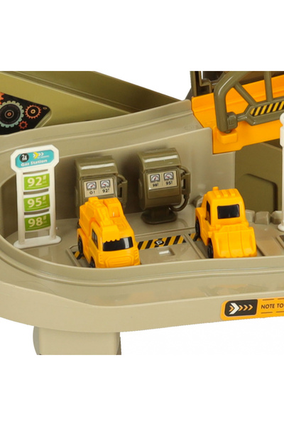 Ikonka Ikonka Car Circuit Playset for Kids, with Engineering cars and accessories included