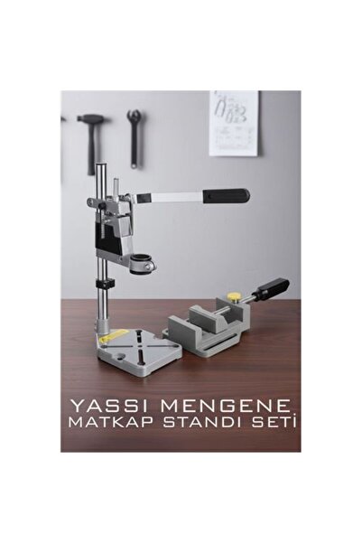 ModaCar Tezgah Üstü Matkap Standı + Tezgah Mengenes Seti