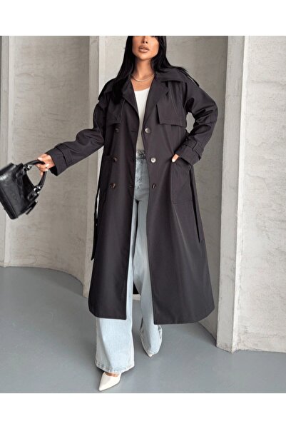 AsiaLife Trench Coat with Belt (Bonbit Fabric)