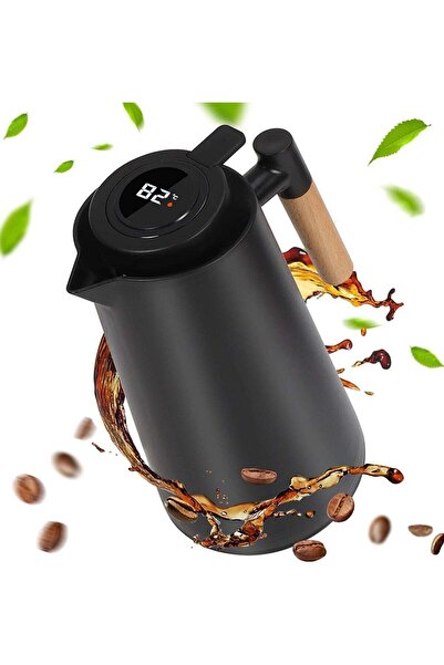 Generic Leon Home Thermos Pot with Temperature Measurement, 1000ml Large-Capacity