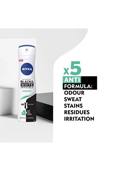 Nevia NIVEA Invisible Black & White Fresh Mist Body Deodorant Spray – 150 ml