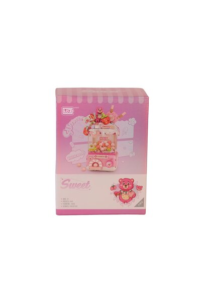 Nilly Toys آلات غاشابون لطيفة LZ1680 LOZ لعبة بلوك وردية 428 قطعة