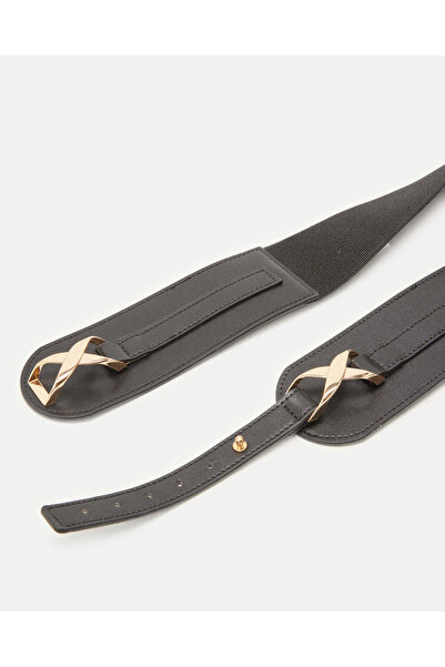 REDTAG حزام نسائي أسود مزخرف