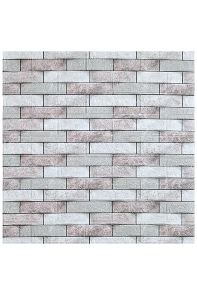 SDEPOT Set de 20 plăci de tapet S DEPOT®, grosime 3 mm, 70x77 cm, tip cărămidă realistă, gri deschis