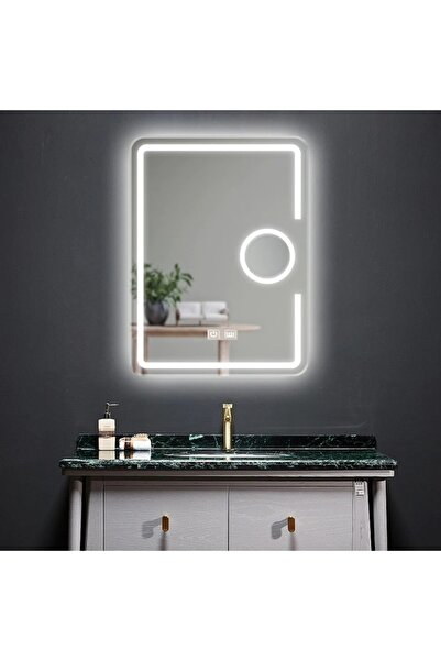 Smack LED & Touch Mirror, 60 X 80 Cm, Defog Function, Cosmetic Magnifier, Two Types of Light
