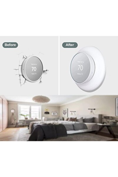 NALACAL غطاء لوحة الحائط السيليكوني المتوافق مع منظم الحرارة Google Nest