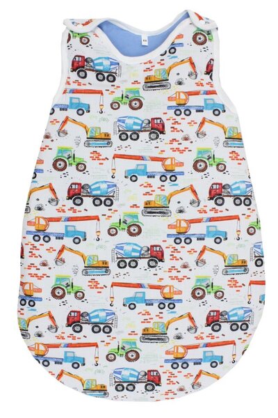 PRICHINDEL Winter sleeping bag with cars, multicolor