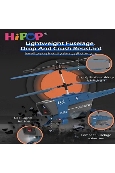 HIPOP RC Helicopter Toy,with Enhanced Intelligent Obstacle Avoidance and Altitude Control Features,Equippe