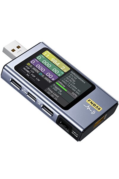 EXCEFORE FNB58 USB-C & USB-A Voltage/Current Power Tester 4-28V 7A LCD Multim...