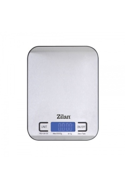 Zilan ZLN 2984 Digital Kitchen Scale – 5000 g, LCD, stainless steel, gray