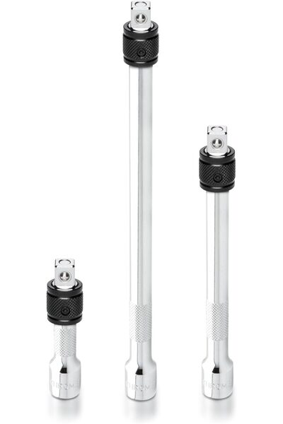 NEİKO 00295A مجموعة قضبان تمديد قفل محرك 3/8 بوصة، 3 قطع (3 بوصة، 6 بوصة، 10 ...