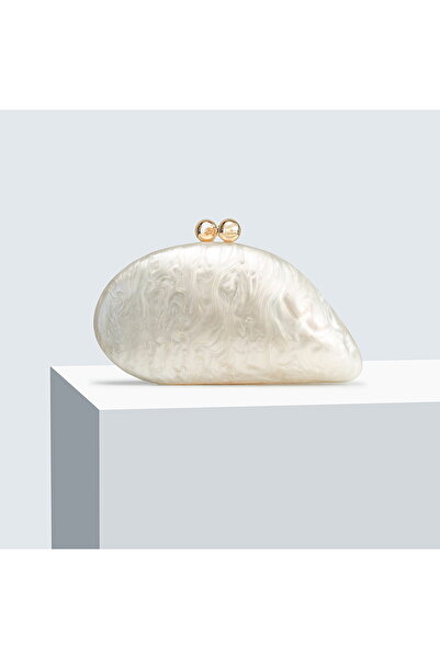 OEM Shoulder Bag, Women's Shell Chain, Acrylic Evening Clutch, Sparkling Marble Pattern Wallet/Tote Bag