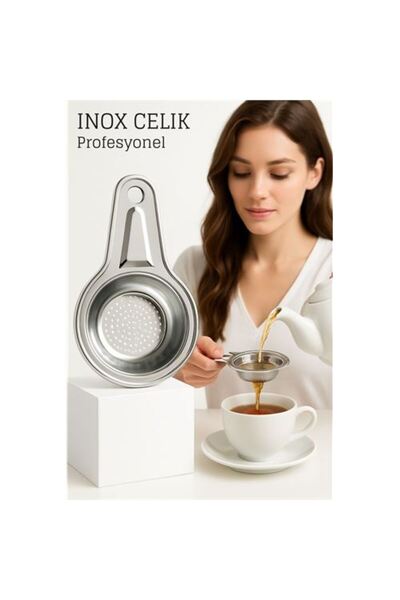 Fırsatkolik Inox Steel Tea Strainer - Stainless Steel for Professionals