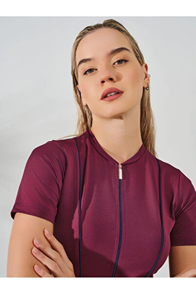 Dorelux Μισόμανικο ημικαλυμμένο μαγιό με σωληνωτή φούστα