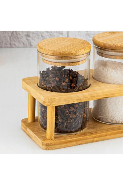 Ünsal Showroom Andra 4-Piece Spice Rack Set with Stand Large B5791