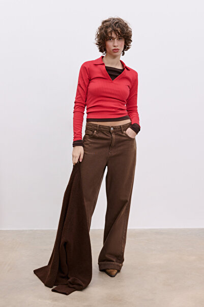 Stradivarius Dikişsiz polo tişört