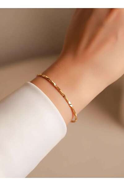 15 gr (GRAM) Elmas Kesim Ajda Bilezik 22 Ayar Altın Yatırımlık İşçiliksiz