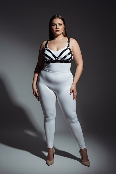 Angels Passion Σετ εσωρούχων μεγάλου μεγέθους σε μαύρο χρώμα