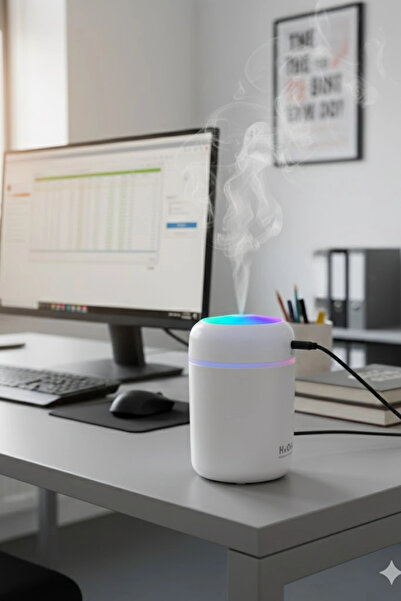 Blackbird Game Center Beyaz H2O USB Renkli Mini Hava Nemlendirici | LED Işıkl...