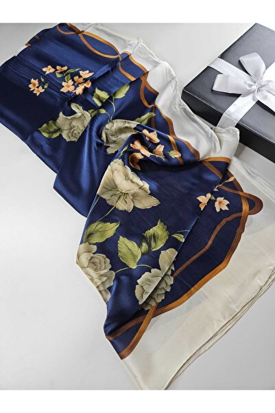tomrisboutique Luxury Voile Silk Shawl Hijab Foulard Scarf Shawl Floral Patte...
