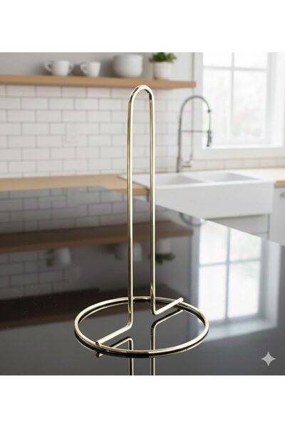 UG Home Gold Metal Paper Towel Holder Upright Towel Napkin Holder Compatible ...