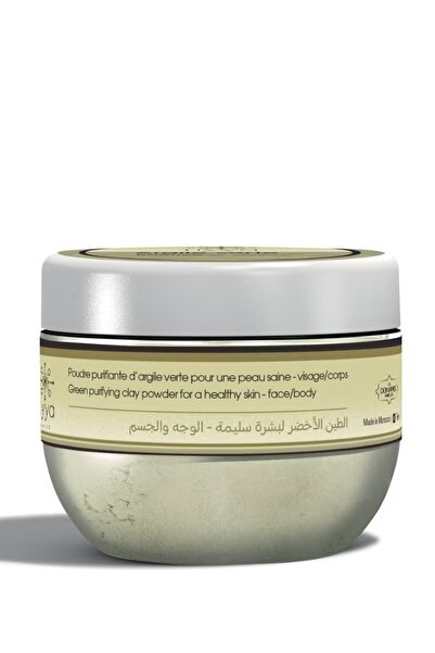 TIYYA Moroccan Green Clay – 100% Natural Mineral Clay Powder for Face & Body Masks, Deep Cleansing