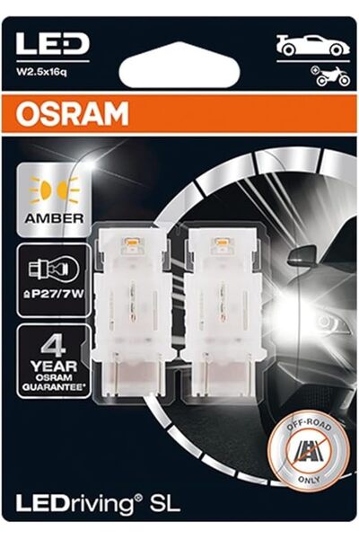 Osram LEDriving SL P27/7W Amber LED Signal Lamp (Off-Road, Non ECE)